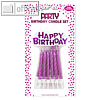 Clairefontaine Geburtstagskerzen-Set "Happy Birthday", (H)75 mm, rosa, 26568-PC