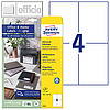 Universal-Etiketten Office&Home, permanent, 105 x 178 mm, 40 Stück, 6124