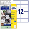 Universal-Etiketten Office&Home, permanent, 105 x 48 mm, 120 Stück, 3424-10