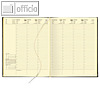 Buchkalender, 1 Woche/2 Seiten, 210x265 (DIN A4), Kunststoffeinband anthrazit