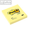 Post-it Notes Haftnotizen, gelb, 76 x 76 mm, Block á 100 Blatt, 654