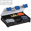 Kleinteilebox EuroPlus MetaBox mini 63, 6 Fächer, (B)250 mm, PP, schwarz/blau