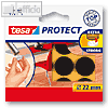 Tesa Filzgleiter rund, ? 22 mm, braun, 12 St?ck, 57893-00001-01