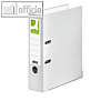 officio Kunststoff-Ordner DIN A4, Rücken 80 mm, Wechselfenster, weiß