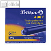 Pelikan Tintenpatronen 4001 TP/6, blau-schwarz, 6er Pack, 301184