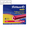 Pelikan Tintenpatronen 4001 TP/6, brillant-rot, 6er Pack, 301192