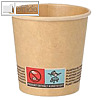 Trinkbecher "Coffee to Go", 0.1 l, (Ø)6 x (H)6 cm, Pappe, braun, 50 Stück, 88949