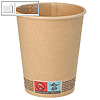 Pappbecher "Coffee to Go", 0.2 l, (Ø)8 x (H)9.2 cm, braun, 50 Stück, 88950