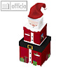 Clairefontaine Geschenkboxen-Set "Weihnachtsmann", 3-teilig, Pappe, X-31073-BXC