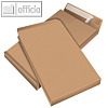 Faltentaschen DIN C4, 40 mm Falte, ohne Fenster, 140 g/qm, braun, 100 St?ck