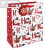 Weihnachts-Geschenktüte "Hohoho", (H)330 mm, 210 g/qm, Papier, X-31232-2C