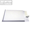 Faltentaschen B4, 40mm Falte, haftklebend, ohne Fenster, wei?, 100 St., 30007072