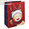Weihnachts-Geschenktüte "Rentier", (H)330 mm, 210 g/qm, Papier, X-31226-2C