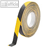 Durable Antirutschband f?r Innen- & Au?enbereich, (B)25 mm, gelb/schwarz,1095130