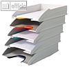Briefablagen-Set VARICOLOR MIX, DIN A4 - C4, Kunststoff, lichtgrau, 5er Set