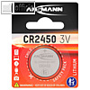 ANSMANN Lithium Knopfzelle "CR2450", 3.0 Volt, 600 mAh, 5020112