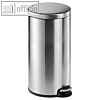 Durable Treteimer, 30 Liter, rund, Edelstahl, 340323