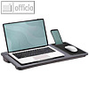 Notebook-St?nder Desk, bis 17", Mauspad, Handyst?nder, Kunststoff, grau
