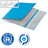Ordnungsmappe Recycle, 12 F?cher mit Taben, (H)320 mm, Recycling-Karton, blau