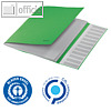 Ordnungsmappe Recycle, 12 F?cher mit Taben, (H)320 mm, Recycling-Karton, gr?n