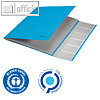 Ordnungsmappe Recycle, 6 F?cher mit Taben, (H)320 mm, Recycling-Karton, blau