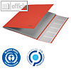 Ordnungsmappe Recycle, 6 F?cher mit Taben, (H)320 mm, Recycling-Karton, rot