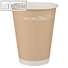 Kaffeebecher "Only Paper" aus Hartpapier, 0.3 l, (Ø)90 x (H)110 mm, braun, 50St.