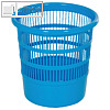 Teko-plastic Papierkorb, (Ø)30 cm, durchbrochen, HDPE, blau, 103340.24