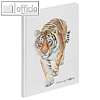 Pagna Notizbuch "Tiger", DIN A5, gepunktet, 70 g/qm, 64 Blatt, weiß, 26091-15