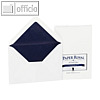 Briefumschl?ge DIN C6 mit Seidenfutter blau, nassklebend, wei?, 100 St?ck