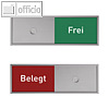 Officio Tuerschild Frei-Belegt Anzeige | 50,5 x 150,5 mm