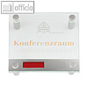 officio T?rschild, 150 x 150 mm, ESG-Scheiben, Frei-Besetzt, I7701E20FBALUEV