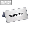Durable Tischaufsteller Text: RESERVIERT