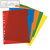 Herlitz Kunststoff-Register blanko DIN A4, farbige Taben, PP, 5-teilig, 5950407
