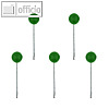 Alco Landkartennadeln, Kopf-Ø 5 mm, 16 mm lang, grün, 100 Stück, 618