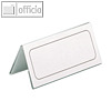 Durable Tischnamensschild Dachform, 61/122 x 150 mm, Hartfolie, 25 St?ck, 805019