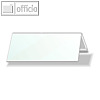 Durable Tischnamensschild Dachform, 105/210 x 297 mm, Hartfolie, 25 St?ck,805319