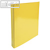 Ringbuch IDERAMA, DIN A4, 4-Ringe, Rücken 40 mm, Karton 600 g/m², gelb, 519299E