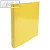 Ringbuch IDERAMA, DIN A4, 4-Ringe, R?cken 40 mm, Karton 600 g/m?, gelb, 519299E