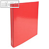 Ringbuch IDERAMA, DIN A4, 4-Ringe, R?cken 40 mm, Karton 600 g/m?, rot, 519295E