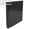 Ringbuch IDERAMA, DIN A4, 4-Ringe, R?cken 40 mm, Karton 600 g/m?, schwarz