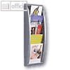 Wandhalter "Quick Fit", 5 F?cher DIN A5, 65,5 x 22,7 x 9,5 cm, silber, 4063.35