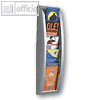 Wandhalter "Quick Fit", 5 F?cher DIN A4/lang, 65 x 18 x 9,5 cm, silber, 4062.35