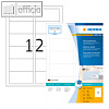 Inkjet-Etiketten A4, 88.9 x 46.6 mm, permanent, abgerundet, Rand, wei?, 960 St.