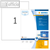 Herma Inkjet-Etiketten 210 x 297 mm/DIN A4, permanent, wei?, 80 St?ck, 10782