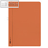 Klemmhandmappe, DIN A4, ohne Vorderdeckel, max 10 Blatt, Karton 250g/qm, orange