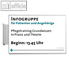 Officio Fahnenschild Fahnenschild DIN A4 quer | 212.5 x 299.5 mm