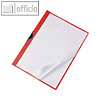 officio Klemmmappe DIN A4, f?r max. 30 Blatt, rot, 3316