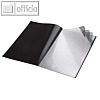 Sichtmappe "Diamond", DIN A4, 4 H?llen, dokumentenecht, PP, schwarz, 6 St?ck