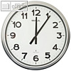 Funk-Wanduhr MAULride f?r gro?e R?ume, (?)61 cm, Kunststoff/Glas, silber